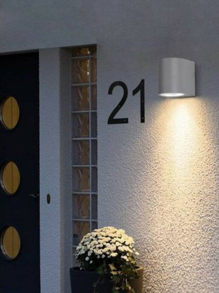 APPLIQUE MODERNO A PARETE PER ESTERNO LAMPADA GIARDINO FARETTO GU10 IP65 ES53 - 7