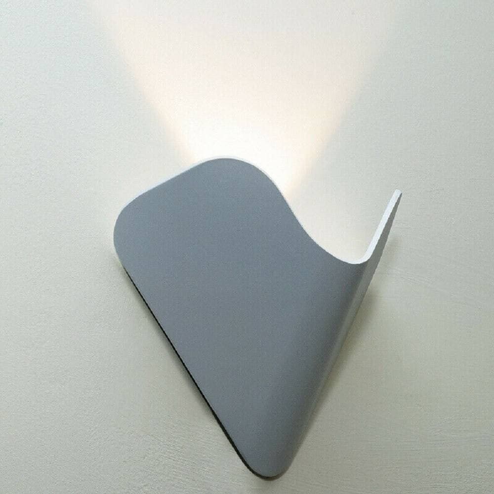 APPLIQUE LED ESTERNO PARETE 12W ALLUMINIO GRIGIO LUCE FREDDA CALDA NATURALE ES61 - 2