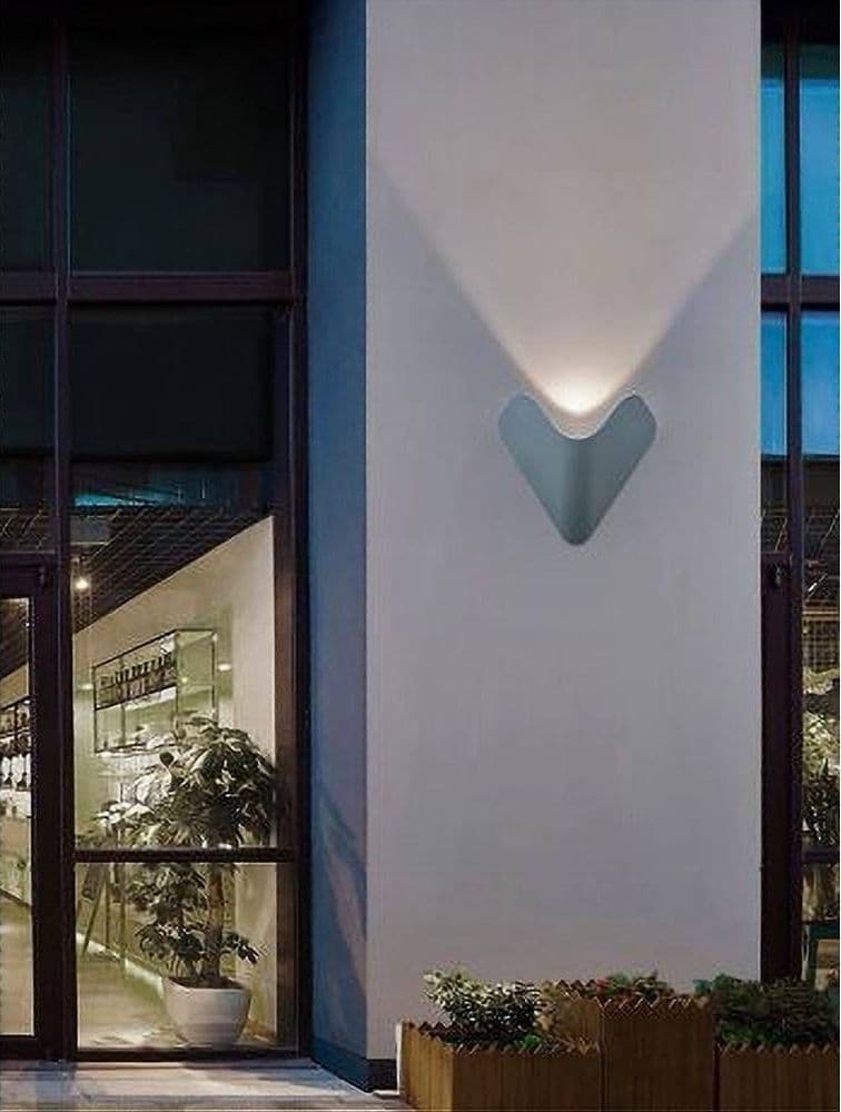 APPLIQUE LED ESTERNO PARETE 12W ALLUMINIO GRIGIO LUCE FREDDA CALDA NATURALE ES61 - 5