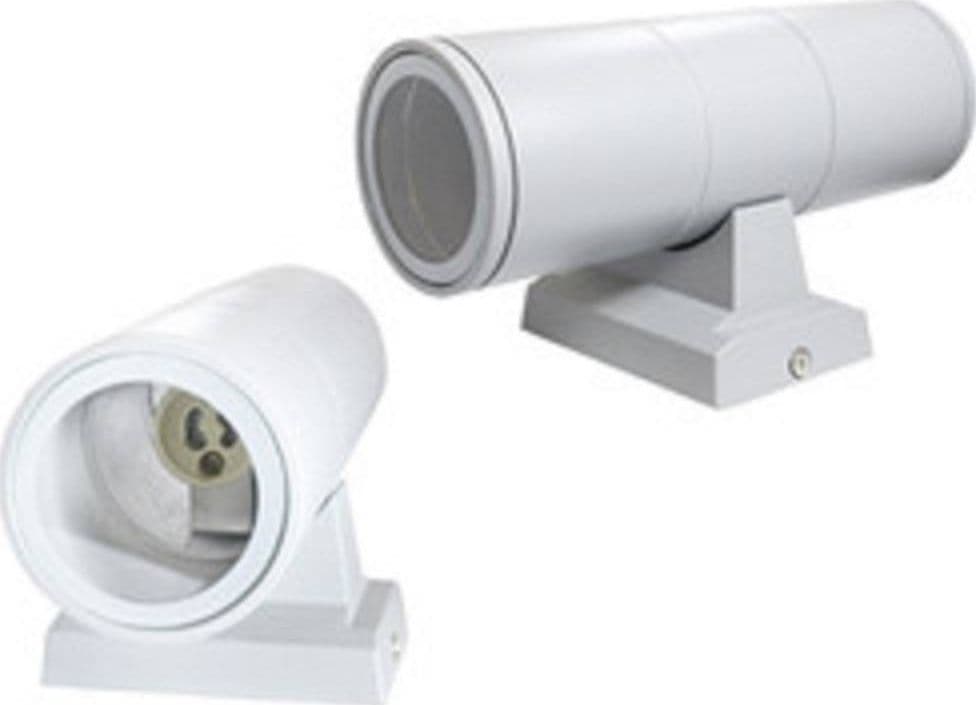 APPLIQUE DOPPIA EMISSIONE A PARETE GIARDINO ESTERNO IP55 PORTALAMPADA GU10 ES01 - 4