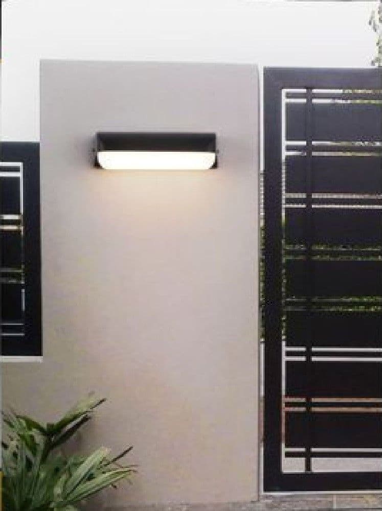 APPLIQUE NERO DA ESTERNO 12 WATT LUCE CALDA FREDDA NATURALE ES63 - 4