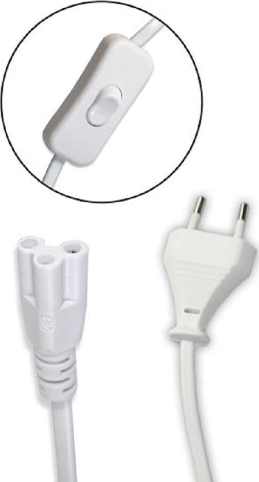 CAVO NEON JACK 3 PIN CON SPINA INTERRUTTORE CAVETTO SOTTOPENSILE LED 150CM S-T5 - 3