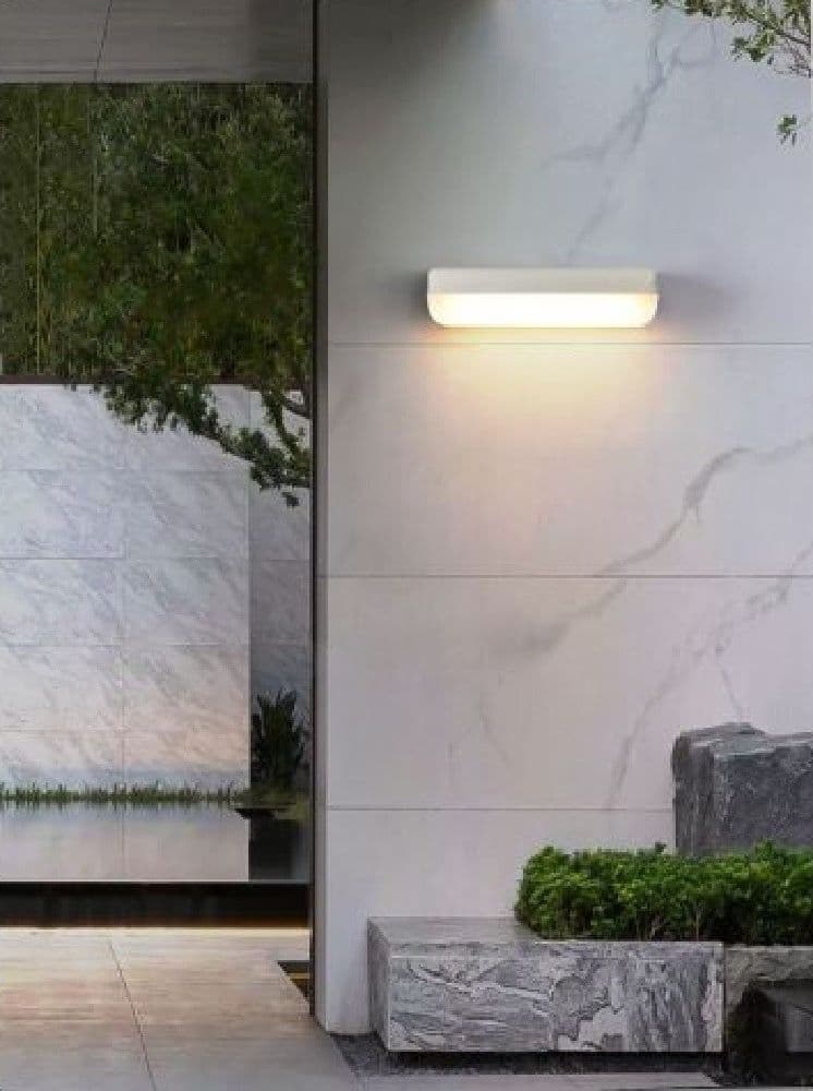 APPLIQUE BIANCO DA ESTERNO 12W LUCE FREDDA 6500K NATURALE 4000K CALDA 3000K ES63 – Bianco Caldo – TrAdE Shop Traesio – marmo