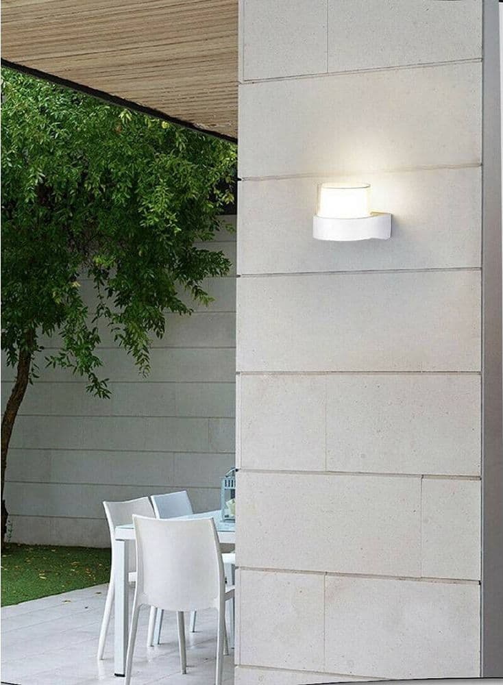 APPLIQUE MODERNA A LED ESTERNO DA PARETE 7 W BIANCO LUCE 6500K 3000K 4000K ES57 - 4