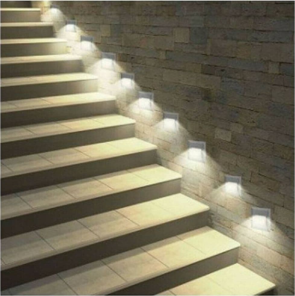 SEGNAPASSO A LED 3W FARETTO APPLIQUE BIANCO LUCE FREDDA CALDA NATURALE IP65 ES49 - 2