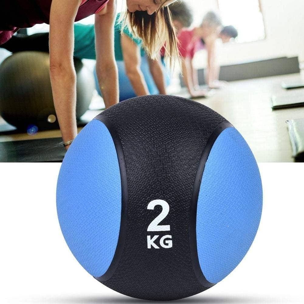 PALLA MEDICA PONDERATA DA 2 KG PER SPORT FITNESS ALLENAMENTO ESERCIZIO FISICO - 5