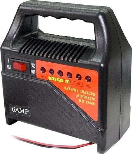 CARICABATTERIE PROFESSIONALE 6V 12V AUTO MOTO CAMPER BARCA 6A CARICABATTERIA - 2