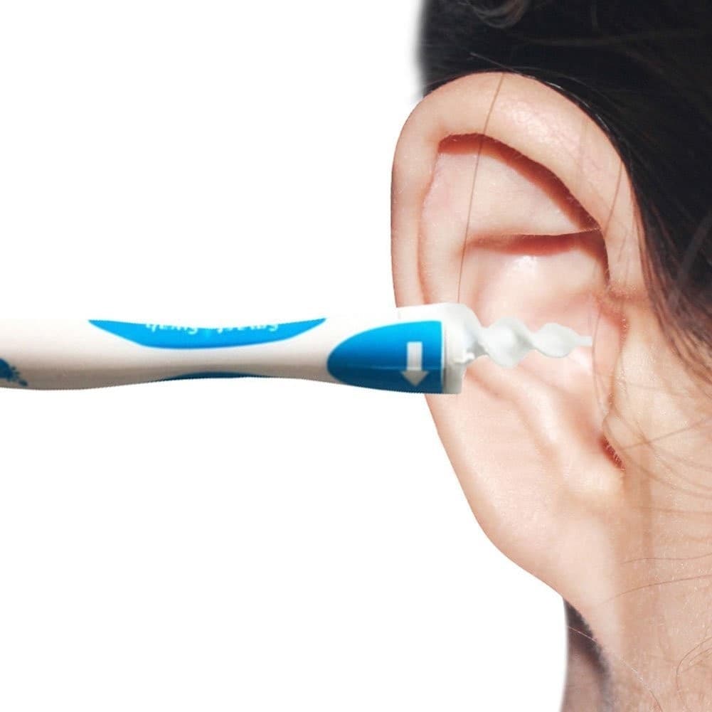 PULISCI PULITORE PER ORECCHIE ELIMINA RIMUOVI LEVA CERUME COTTON FIOC A SPIRALE - 5