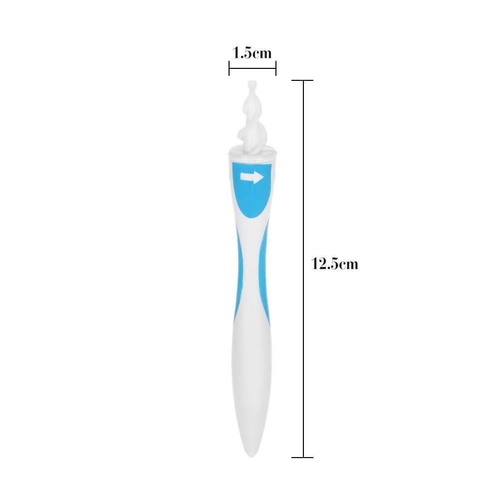 PULISCI PULITORE PER ORECCHIE ELIMINA RIMUOVI LEVA CERUME COTTON FIOC A SPIRALE - 6