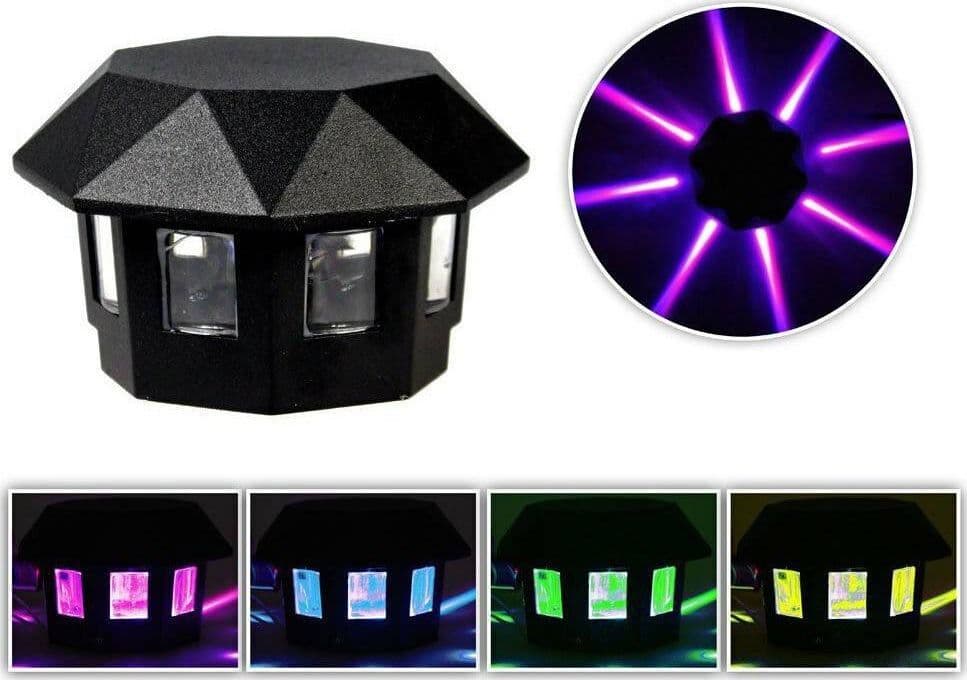 LAMPADA LED RGB PER ESTERNO 2,5 WATT APPLIQUE A PARETE LUCE COLORATA IP55 ES31 - 2