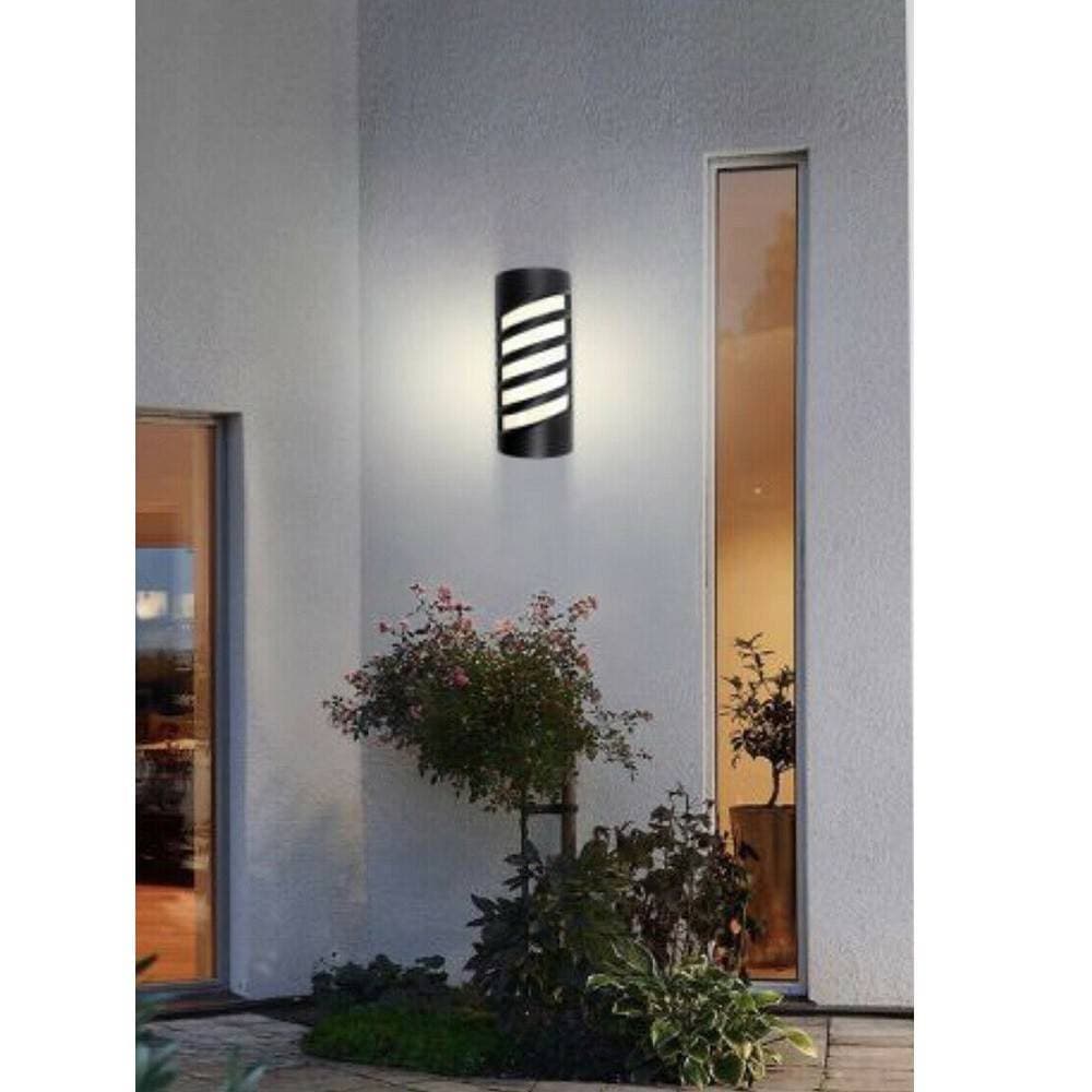 APPLIQUE LED A PARETE 12 W PER ESTERNO LUCE CALDA FREDDA NATURALE NERO IP65 ES56 - 6