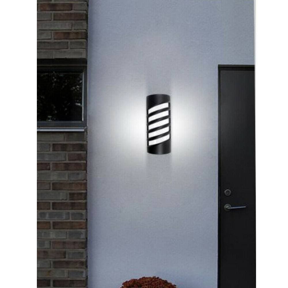 APPLIQUE LED A PARETE 12 W PER ESTERNO LUCE CALDA FREDDA NATURALE NERO IP65 ES56 - 5