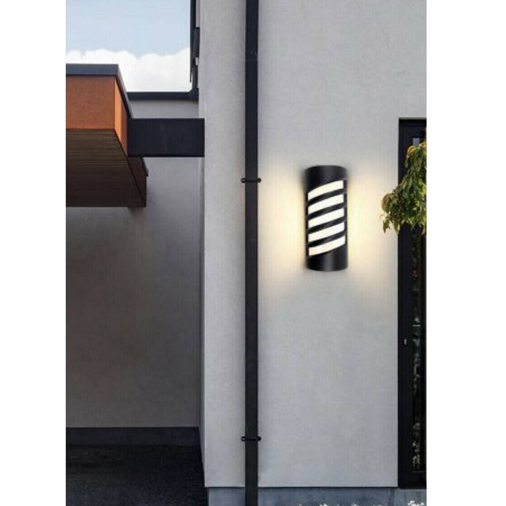 APPLIQUE LED A PARETE 12 W PER ESTERNO LUCE CALDA FREDDA NATURALE NERO IP65 ES56 - 7