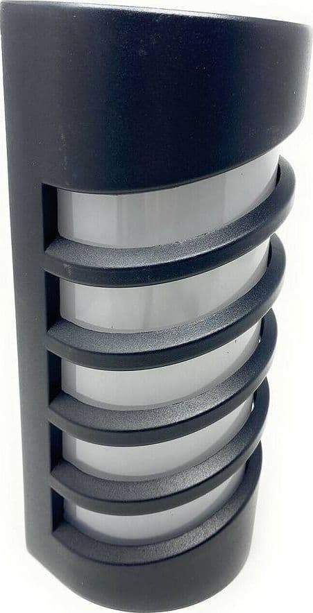 APPLIQUE LED A PARETE 12 W PER ESTERNO LUCE CALDA FREDDA NATURALE NERO IP65 ES56 - 2
