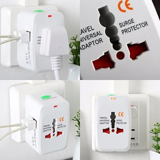 ADATTATORE INTERNAZIONALE DI CORRENTE UNIVERSALE PRESA ELETTRICA SPINA VIAGGIO - 3