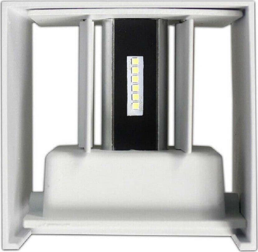 APPLIQUE DOPPIA EMISSIONE LED COB 12W ESTERNO BIANCO LUCE 4000K 3000K 6500K ES46 - 3