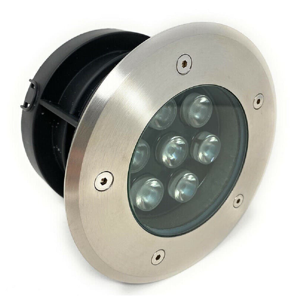 FARETTO INCASSO 7 W CALPESTABILE SEGNAPASSO IP67 LUCE 6500K 3000K 4000K ES08-7 - 6