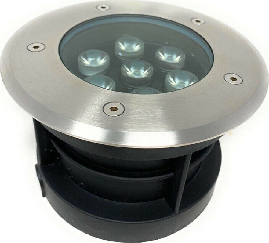 FARETTO INCASSO 7 W CALPESTABILE SEGNAPASSO IP67 LUCE 6500K 3000K 4000K ES08-7 - 2