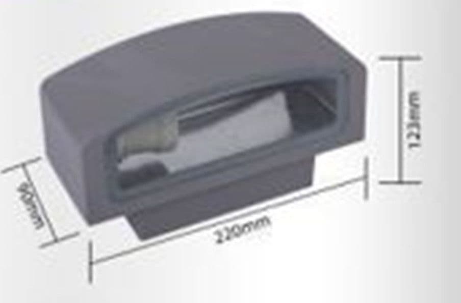 APPLIQUE A PARETE PER ESTERNO IP44 ATTACCO E27 LUCE LAMPADA DA MURO GRIGIO ES29 - 3