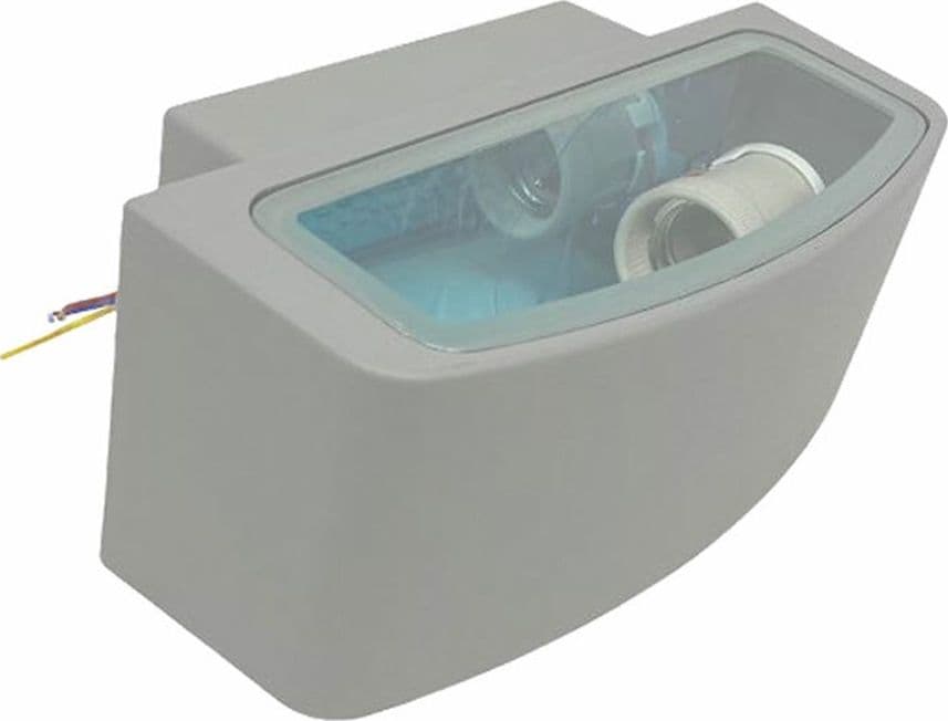 APPLIQUE A PARETE PER ESTERNO IP44 ATTACCO E27 LUCE LAMPADA DA MURO GRIGIO ES29 - 5