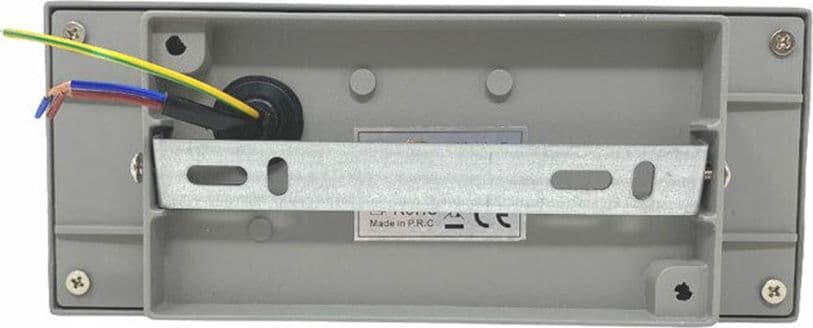 APPLIQUE A PARETE PER ESTERNO IP44 ATTACCO E27 LUCE LAMPADA DA MURO GRIGIO ES29 - 6