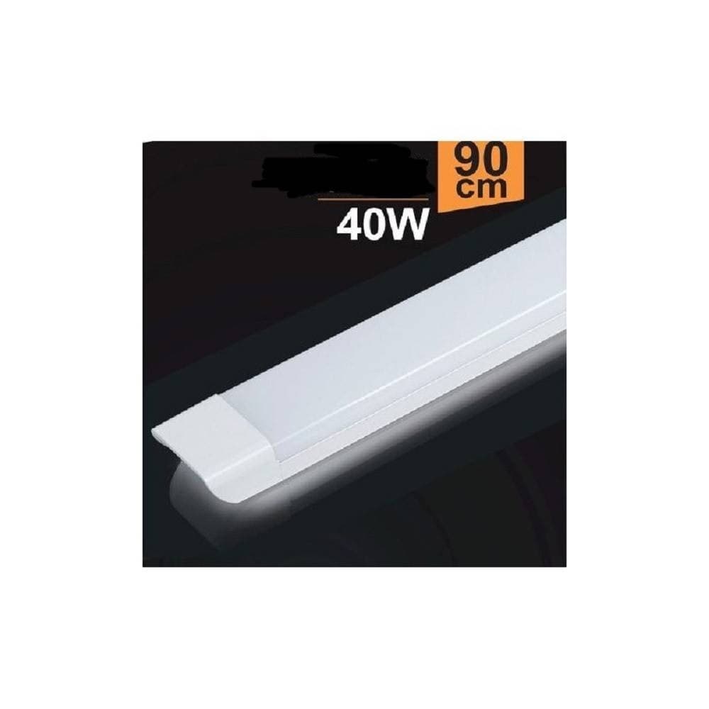 PLAFONIERA LED SLIM 40 W 90 CM SOTTOPENSILE RIPIANI LUCE CALDA FREDDA NATURALE - 2