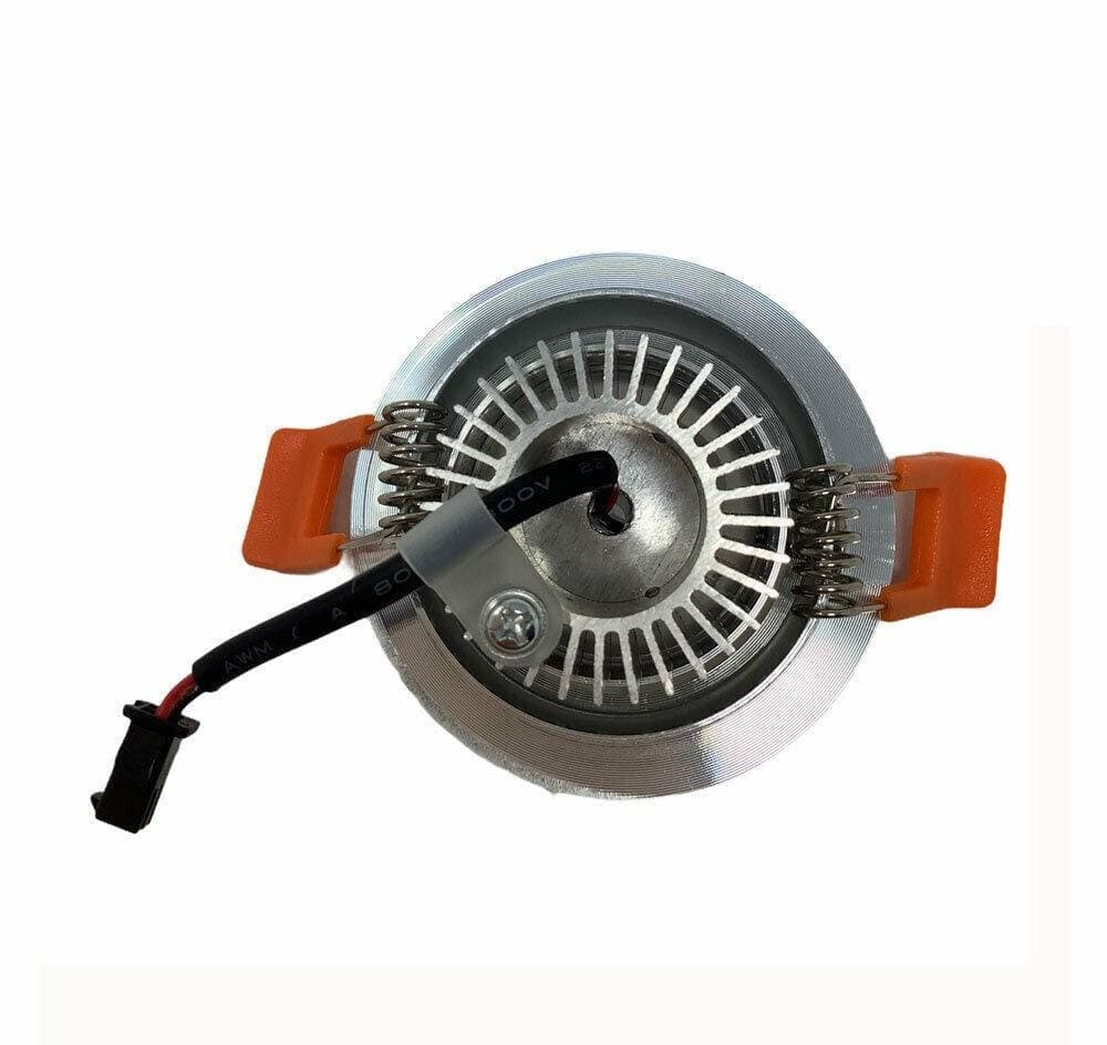 FARETTO INCASSO 3W ORIENTABILE LUCE FREDDA CALDA NATURALE P-55 - 3