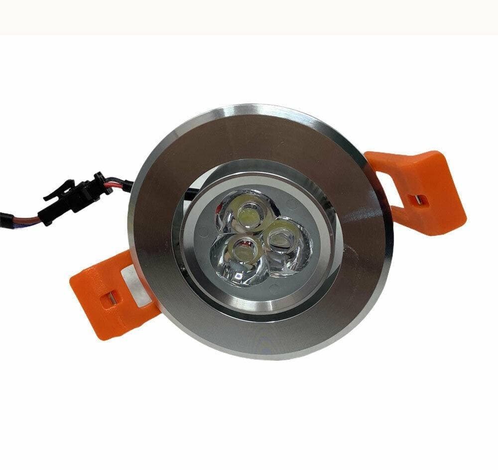 FARETTO INCASSO 3W ORIENTABILE LUCE FREDDA CALDA NATURALE P-55 - 4