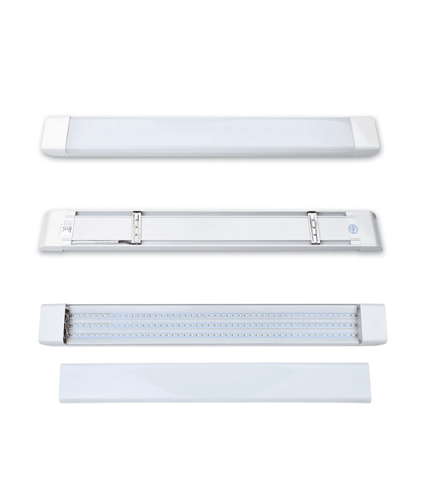 PLAFONIERA LED SLIM 54W 120CM SOTTOPENSILE RIPIANI LUCE CALDA FREDDA NATURALE - 4