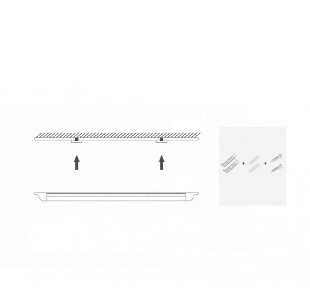 PLAFONIERA LED SLIM 54W 120CM SOTTOPENSILE RIPIANI LUCE CALDA FREDDA NATURALE - 10