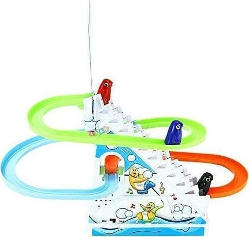 PINGUINI GARA COMPETIZIONE RACE TWINKLING FUNNY LUCI SUONI MOVIMENTO BIMBI GIOCO - 6