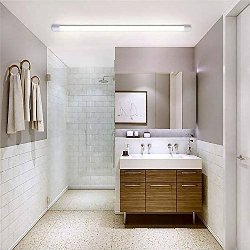 PLAFONIERA LED SLIM 60 CM SOTTOPENSILE O SOFFITTO LUCE CALDA FREDDA NATURALE - 4
