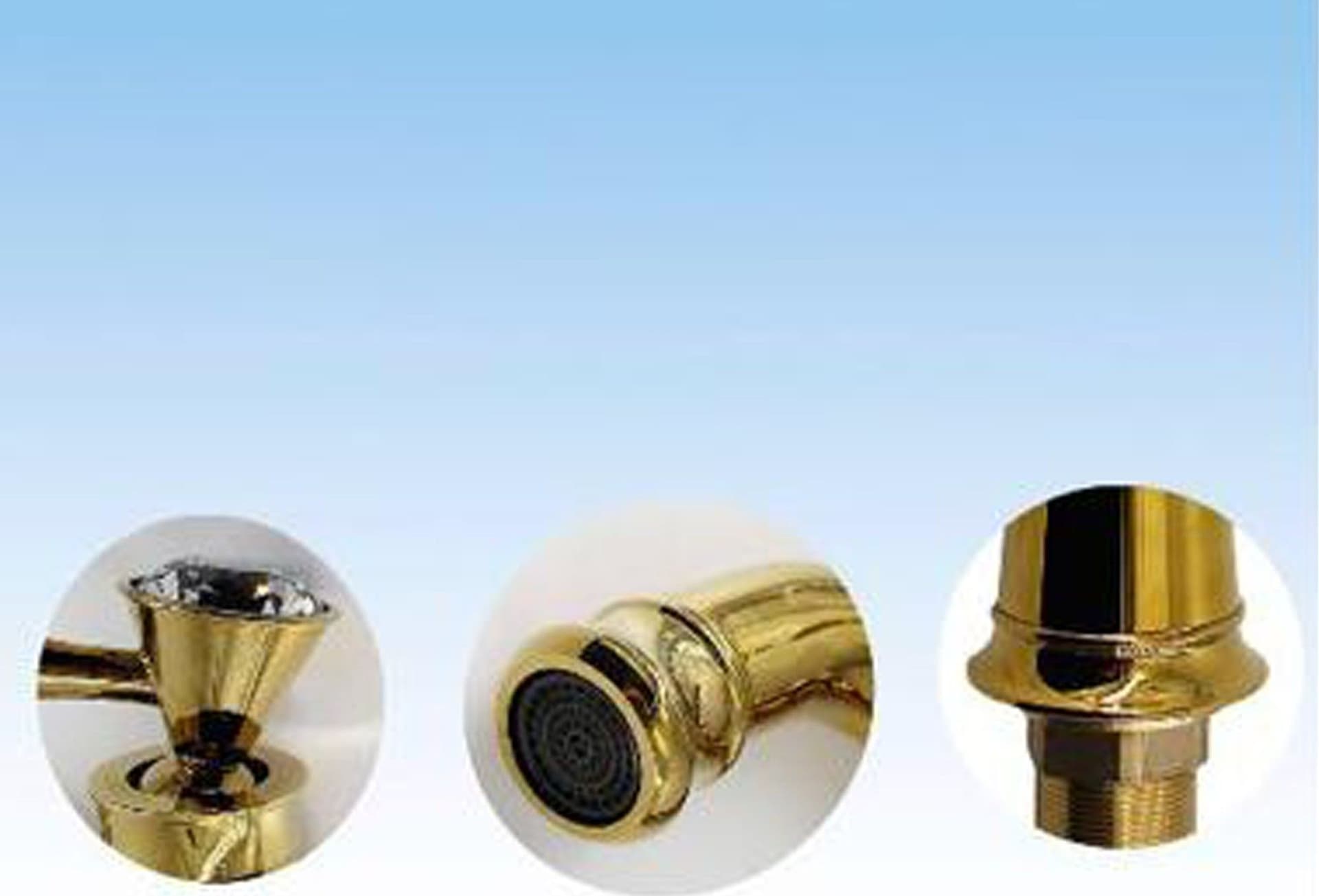 RUBINETTO MISCELATORE MONOCOMANDO LAVABO LAVELLO CUCINA ALTO OTTONE DORATO ORO - 3