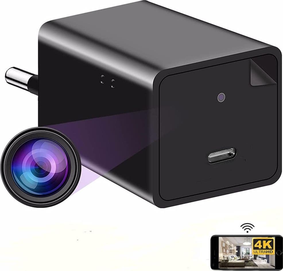 TELECAMERA NASCOSTA SPYCAM CARICATORE BATTERIA SMARTPHONE ADATTATORE USB 32GB HD - 2