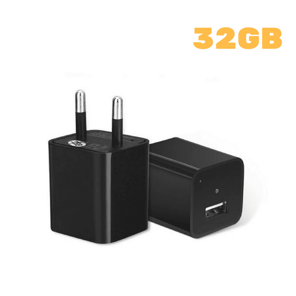 TELECAMERA NASCOSTA SPYCAM CARICATORE BATTERIA SMARTPHONE ADATTATORE USB 32GB HD - 8
