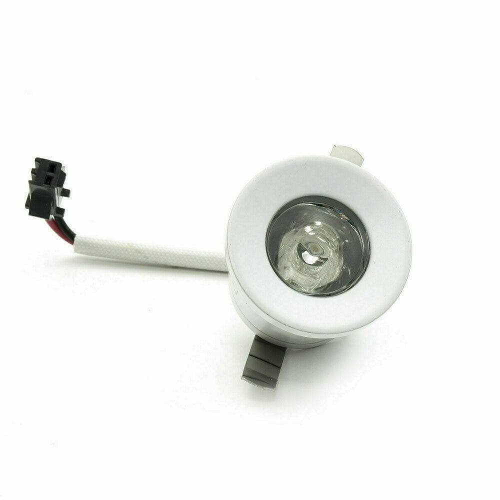 FARETTO LED INCASSO 1 W BORDO BIANCO MINI PUNTO LUCE 6500K 3000K 4000K BLU - 2