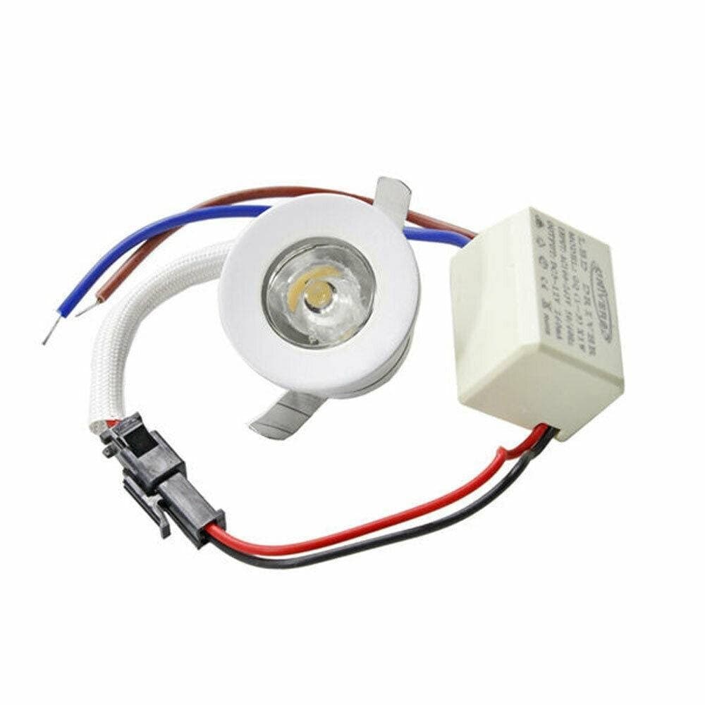 FARETTO LED INCASSO 1 W BORDO BIANCO MINI PUNTO LUCE 6500K 3000K 4000K BLU - 3