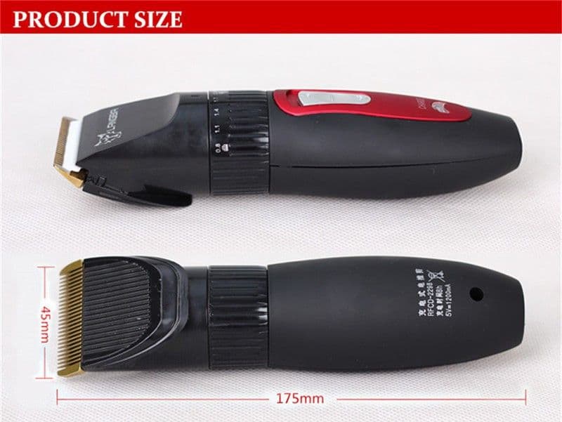 TOSATORE TOSATRICE PER CANI 4 PETTINI TOSACANE CANI RASOIO SENZA FILO RFCD-2298 - 9