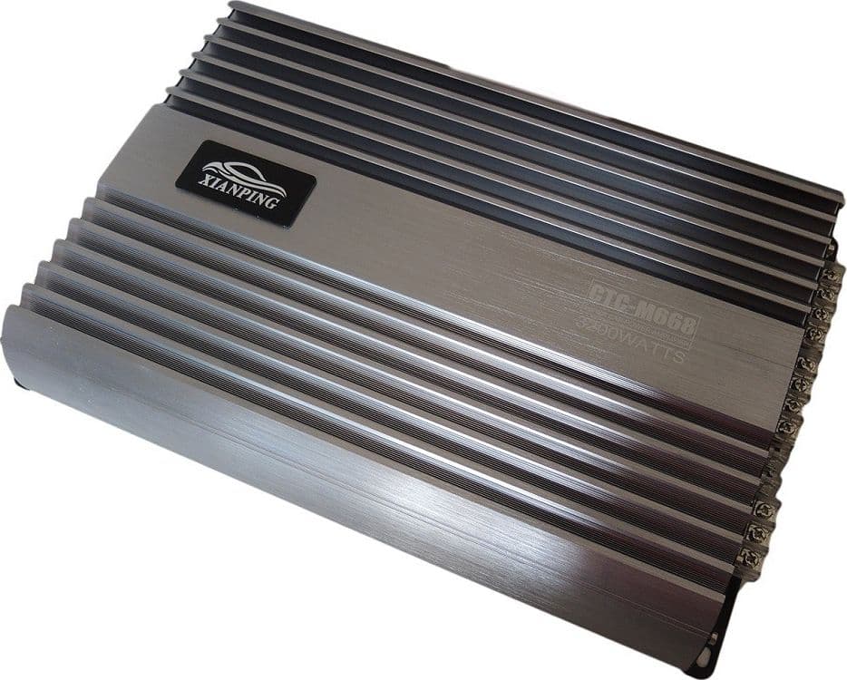 AMPLIFICATORE AUTO STEREO HIFI AUDIO 4 CANALI 4CH POTENZA 3200W WATT 12V CTC-M668 - 3
