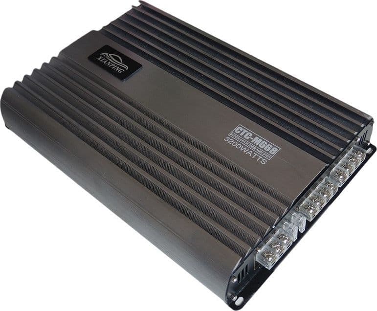 AMPLIFICATORE AUTO STEREO HIFI AUDIO 4 CANALI 4CH POTENZA 3200W WATT 12V CTC-M668 - 4