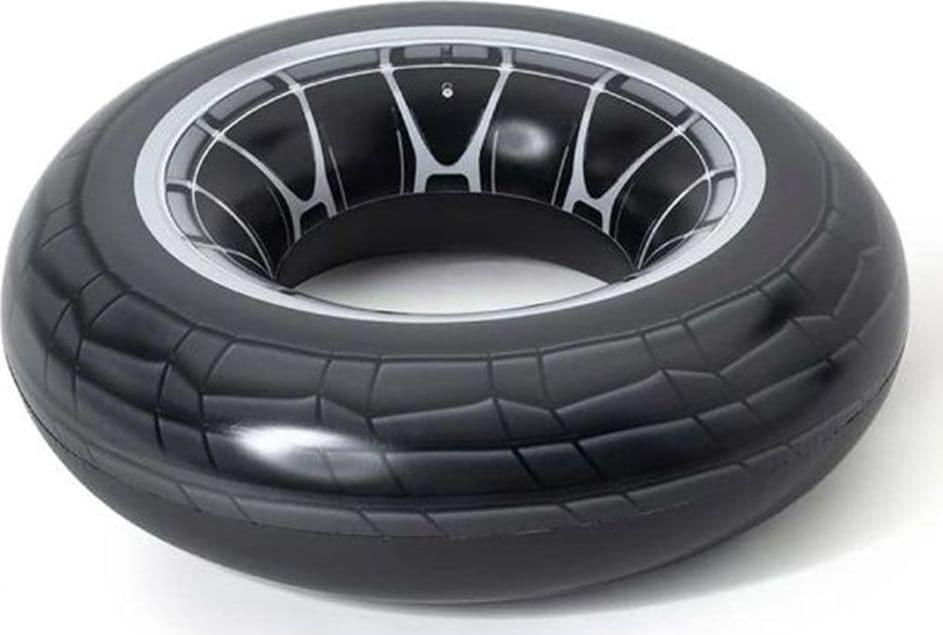 CIAMBELLA SALVAGENTE GONFIABILE CON MANIGLIE FORMA DI RUOTA GRANDE 119 CM GONFIABILI 36102 - 2
