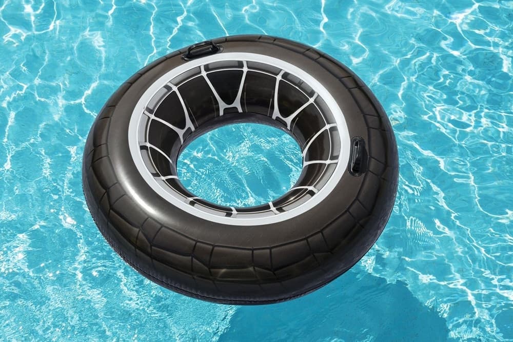 CIAMBELLA SALVAGENTE GONFIABILE CON MANIGLIE FORMA DI RUOTA GRANDE 119 CM GONFIABILI 36102 - 15