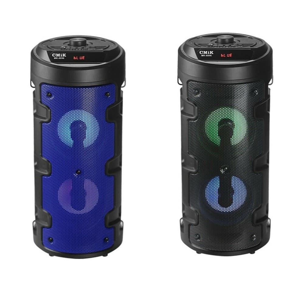 CASSA BLUETOOTH RICARICABILE MP3 USB MICRO SD MICROFONO LINE IN KARAOKE MK-8896 - 2
