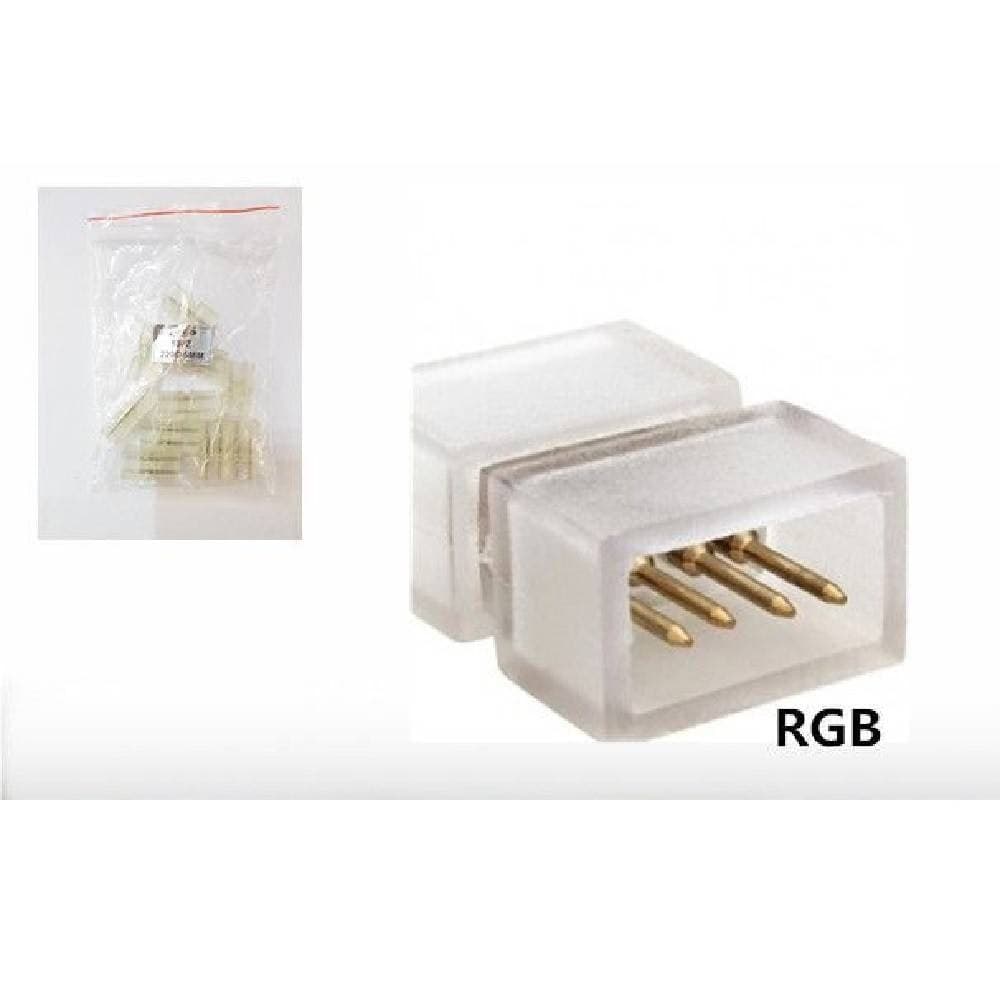 CONNETTORE LINEARE PER STRISCE LED RGB DA 10 MM 220V STRISCIA A LED 220D-RGB - 2