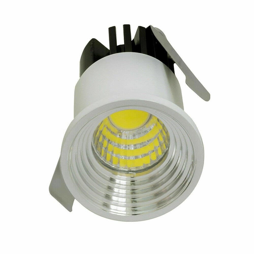 FARETTO COB INCASSO 3 W MINI PUNTO LUCE BORDO BIANCO LUCE CALDA FREDDA NATURALE - 4
