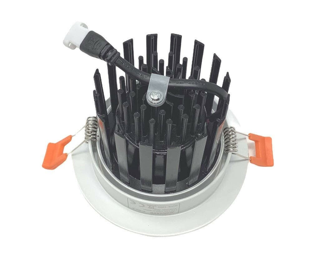 FARETTO INCASSO LED COB 12 W PER CONTROSOFFITTA LUCE FREDDA CALDA NATURALE - 3