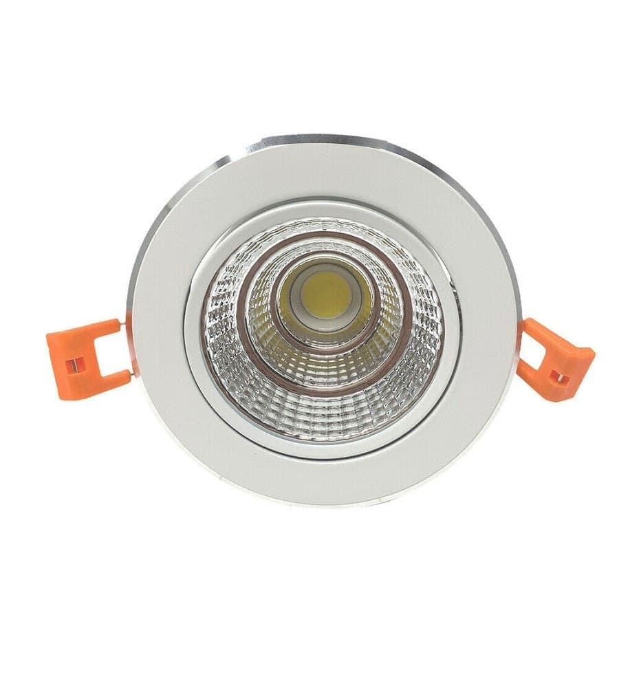 FARETTO INCASSO LED COB 12 W PER CONTROSOFFITTA LUCE FREDDA CALDA NATURALE - 4