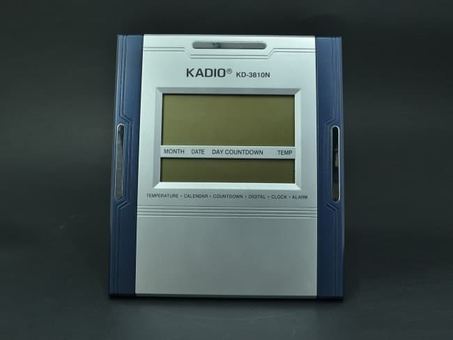 OROLOGIO SVEGLIA TERMOMETRO DATARIO DA PER PARETE TAVOLO DISPLAY LCD KD-3810N - 4
