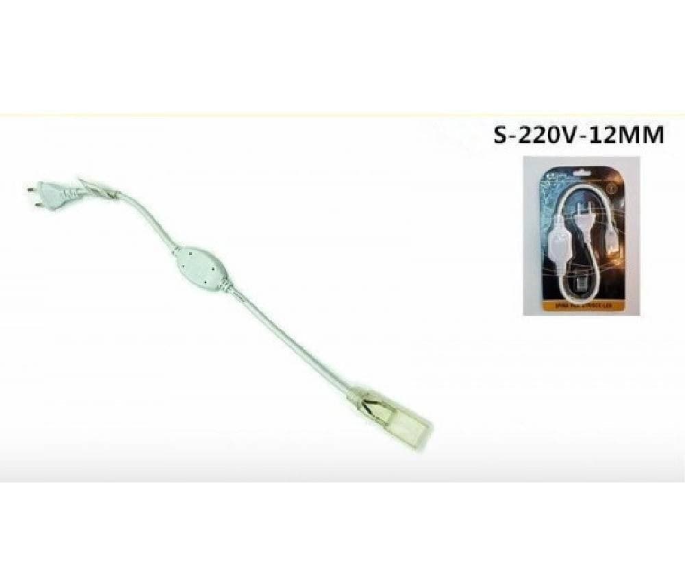 SPINA PER STRISCE LED DA 12 MM 220V PRESA DI ACCENSIONE STRIP LED S-220V-12 - 3