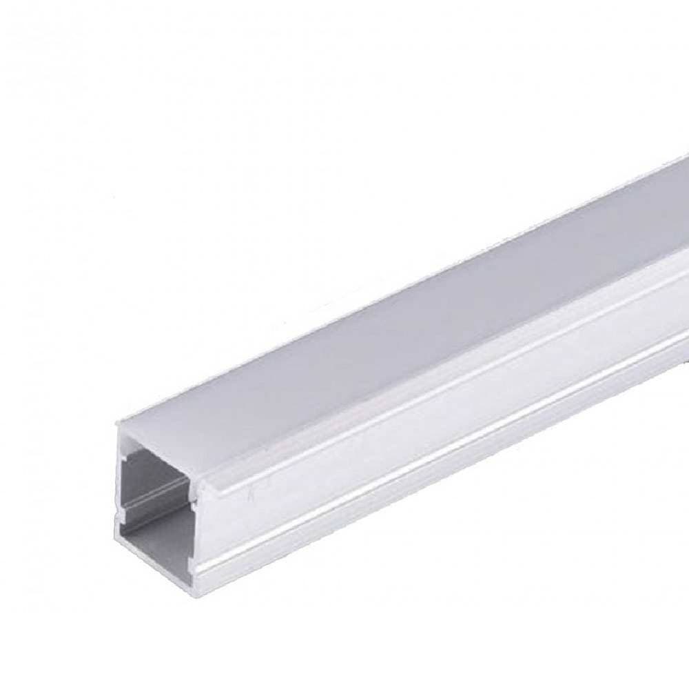 PROFILO IN ALLUMINIO DA 2 MT INCASSO CON COPERTURA OPACA PER STRIP LED AL-16 - 3